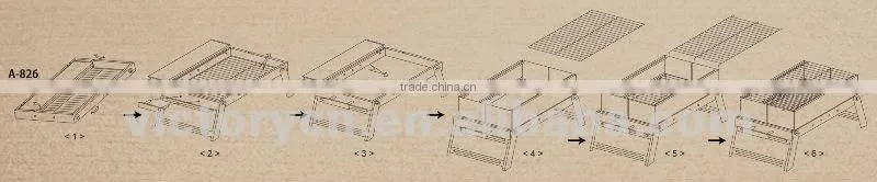 Folding stove top bbq grill