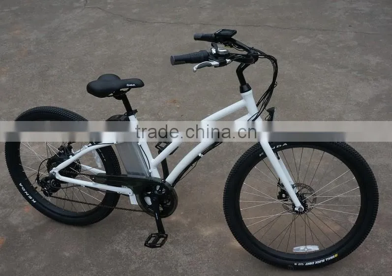 26 inch 250W/350W beach cruiser electric bike electric beach bicycle for lady