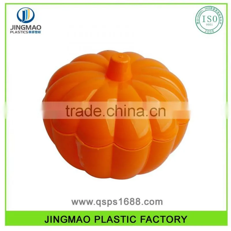New Design Plastic Pumpkin Shaped Bowl With Spoon
