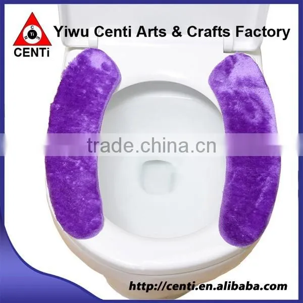Hot Sale Grain Pattern Comfortable and Warm Soft Toilet Seat Cover for Winter Cold Environment