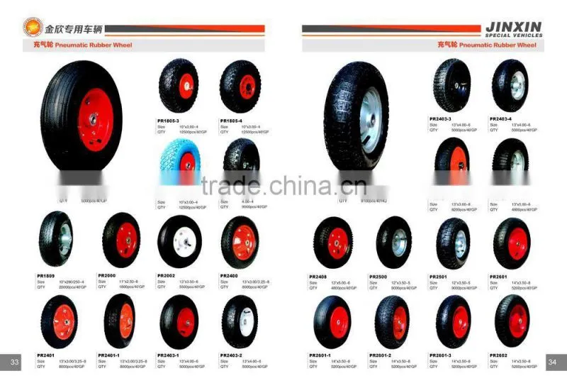 Plastic rim trolley wheel 260x85