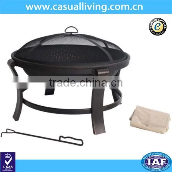 Metal Fire Pit Wood Burning Bowl