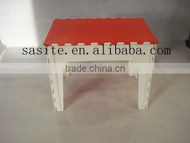 fashion Plastic outdoor step folding table