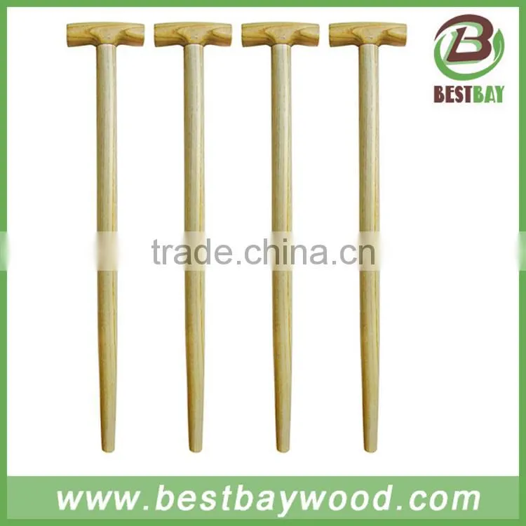 T shape wooden shovel handle,snow shovel handle