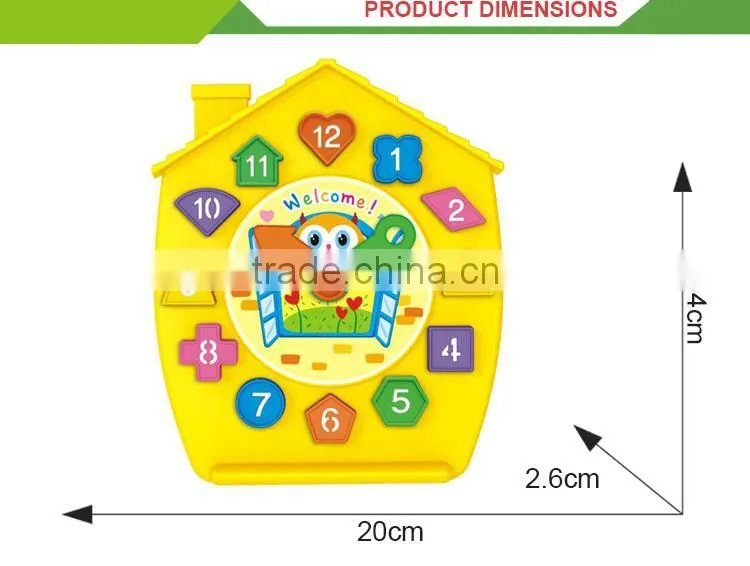 Most popular diy clock building educational big blocks toys