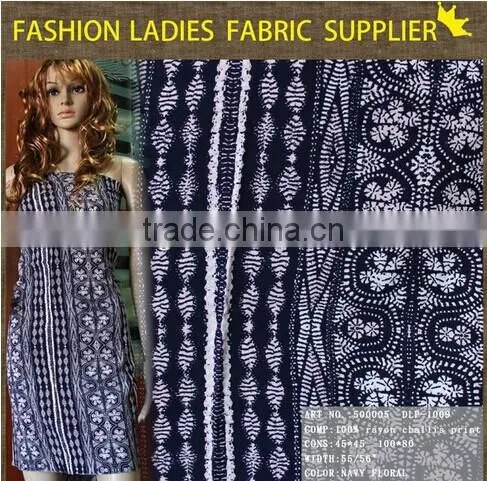 shaoxing manufacturer 100% rayon made in india dresses in fabric 100% rayon t shirts 100% rayon garment