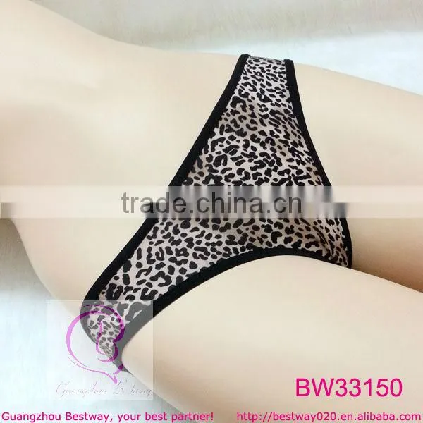 Back see through floral lace underwear for women