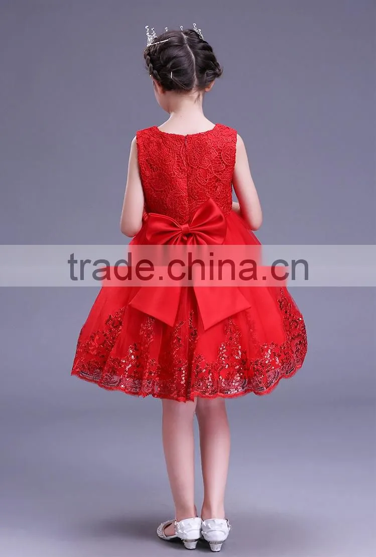 Cheap Vietnam Girls fancy dress pink princess party dresses flower shining Performance girls Fluffy dress