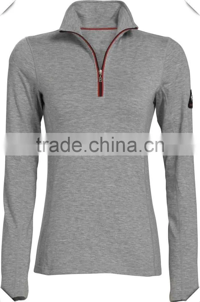 ladies 1/4 Zip Poly Fleece Raglan Athletic Pullover Jacket shirts China Wholesale custom for women