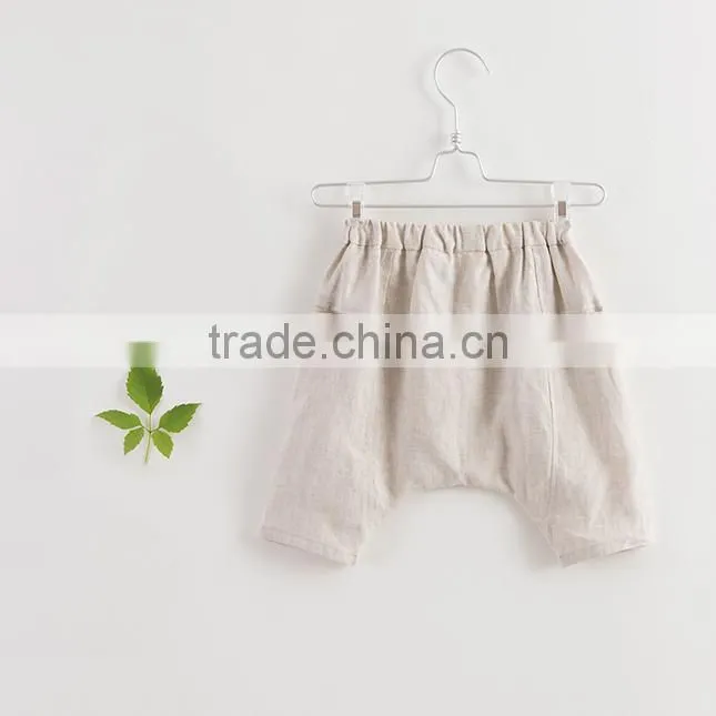 Childrens boutique clothing new style boys short pants linen shorts baby boy clothes
