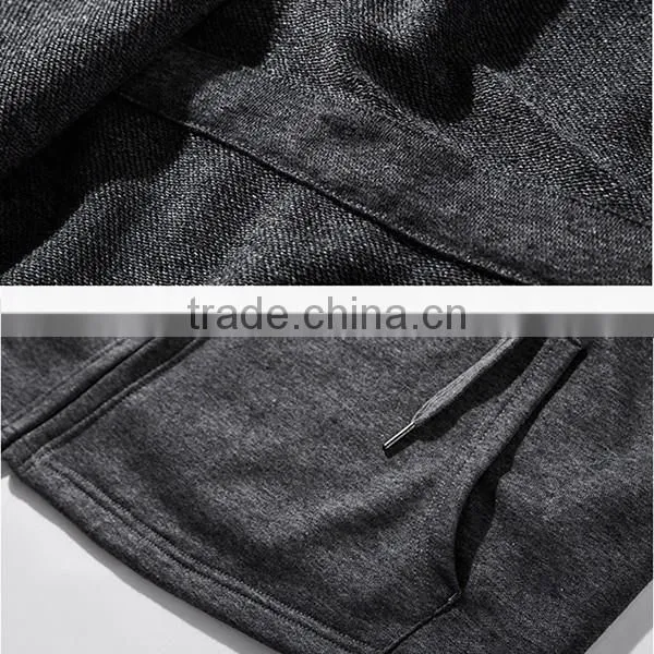 Mes fashion oversized longline zipper up hip hop hoodie