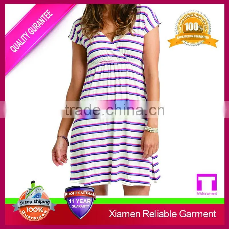 2016 Latest sleeveless casual design cotton party dress