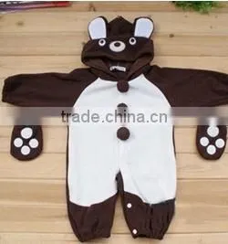 Baby winter climb suit plush animal baby romper