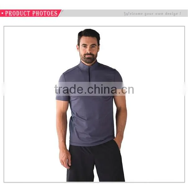 Factory custom sweatshirt without hood wholesale mens half zip sweatshirt