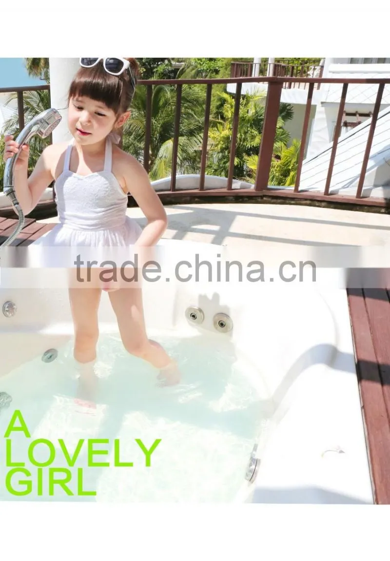 The new children wimwear children division halter princess dress bikini beach swimsuit