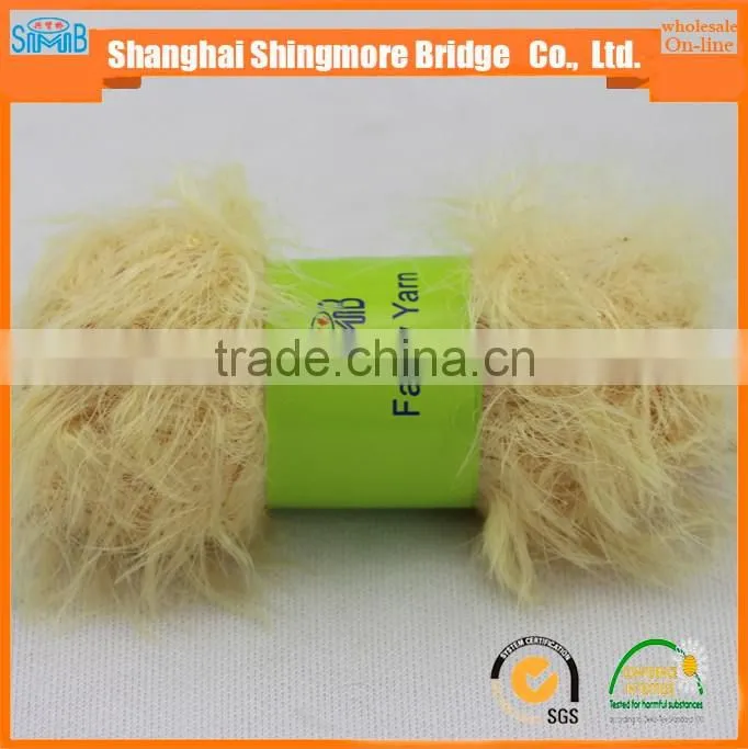 China yarn supplier wholesale feather knitting yarn with sequins for knitting sweater