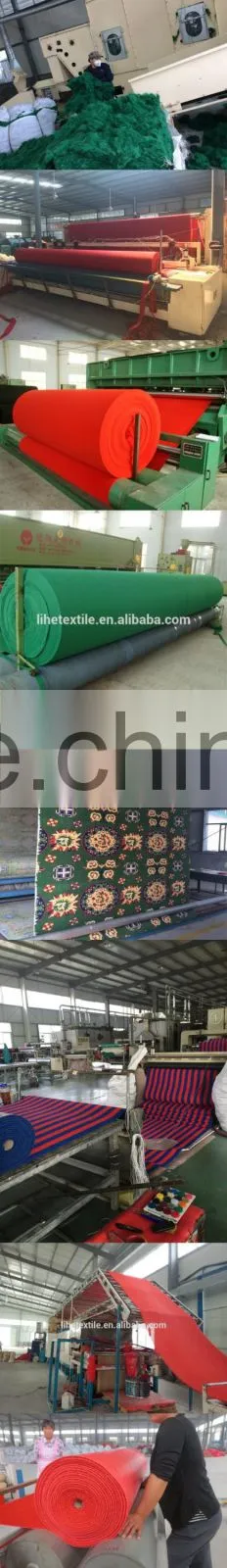 Anti slip/UV waterproof home/commercial used PVC coil outdoor carpet