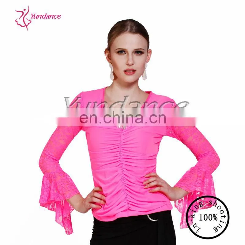 AB025 black latin pants costume for girls china