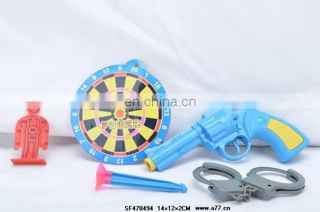 2014 Hot Selling B/O Soft Gun Toys, Plastic Electronics Toys Soft Bullet Gun