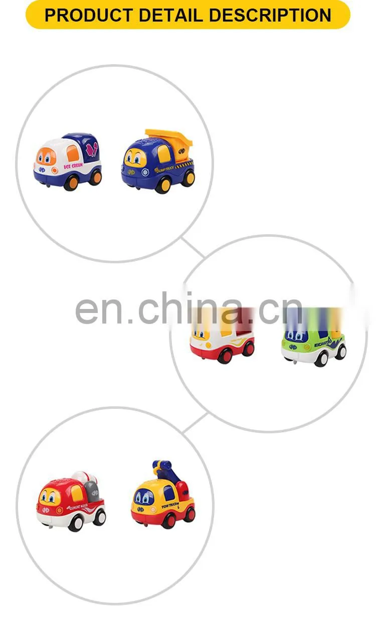 Window box packing cute firction toys car with music