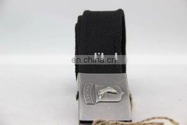 Canvas Belt With Metal Buckle Snap On Belt Buckle