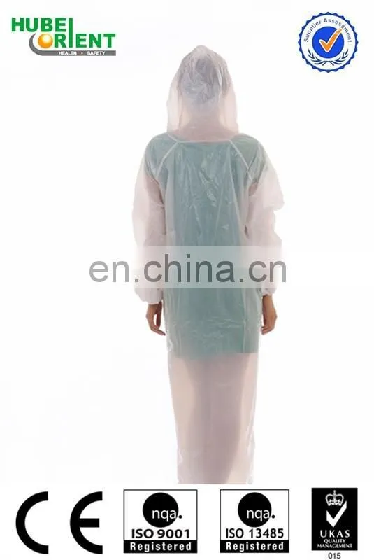 disposable cheap adult printed rain coat
