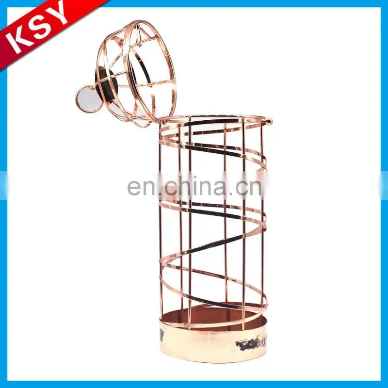 New Product Competitive Price Simple European-Style Antique Metal Artillery Type Wine Bottle Holder Rack