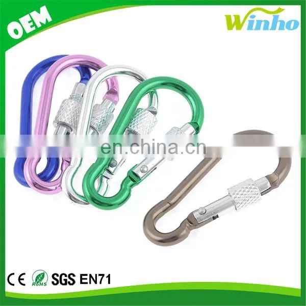 Winho custom promotional aluminum carabiner