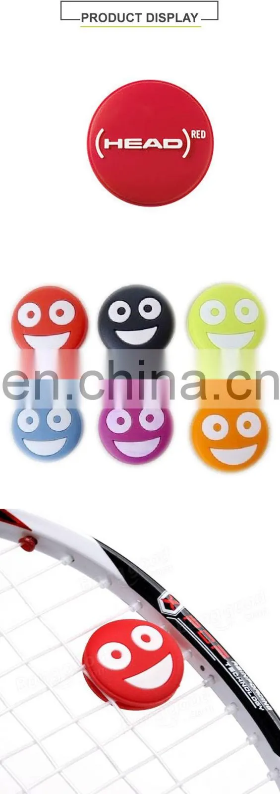 New Custom String Vibration Tennis Dampener With Custom Logo