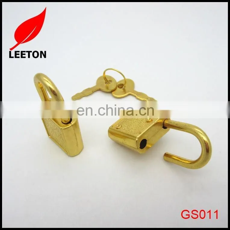 Gold jewelry box padlock