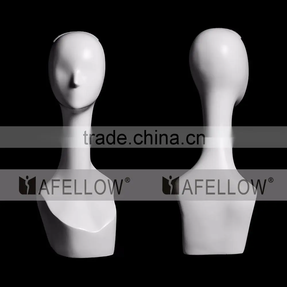 Fiberglass Head Model Abstract head mannequin model adults women display hair mannequins H1106
