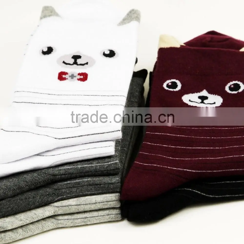 crew cotton children customized girls bear school kids socks wholesales