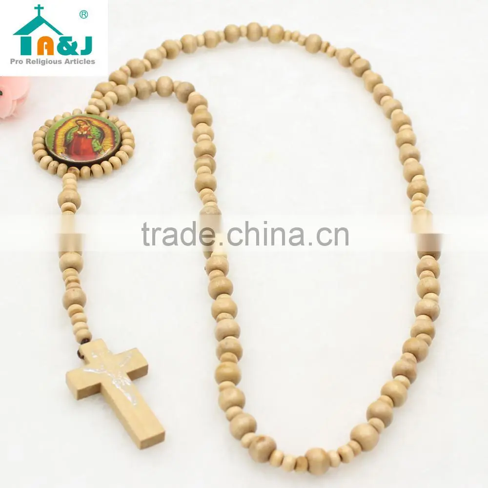 Wholesale wooden beads Gudalupe Rosary