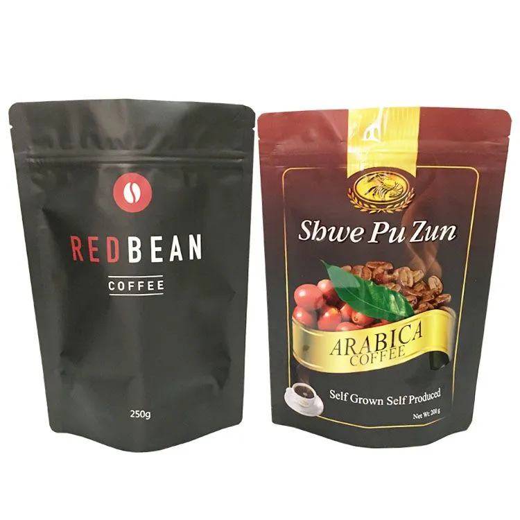 Wholesale custom printing 12oz stand up aluminum foil coffee bag with valve