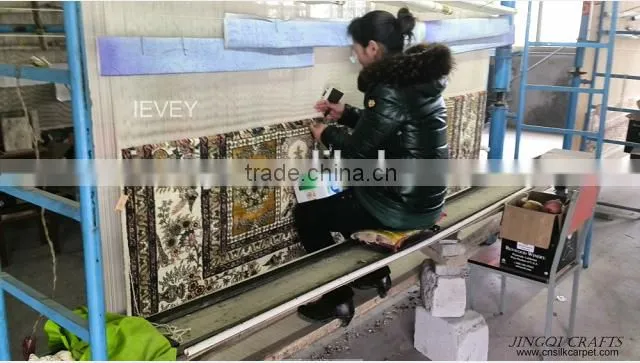 High-grade Chinese interesting children pattern handmade silk area rug floor carpet