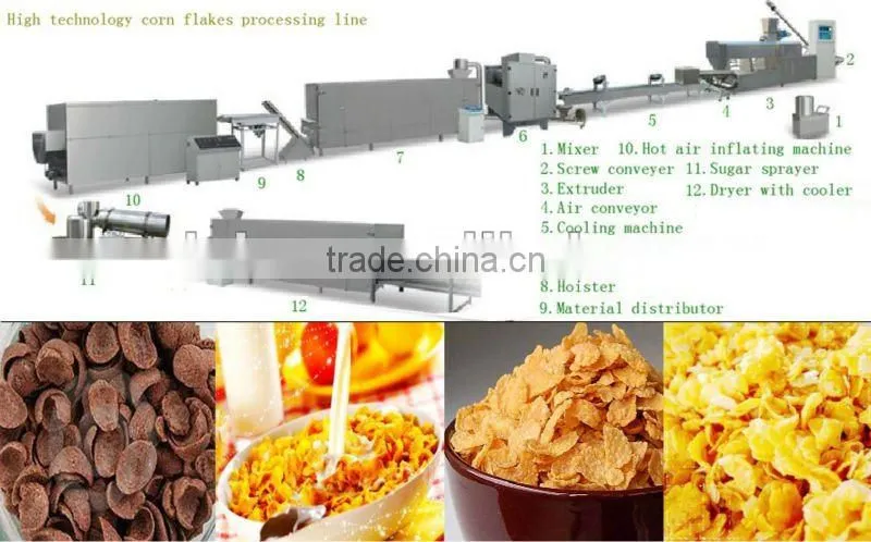 high quality dry breakfast machine line