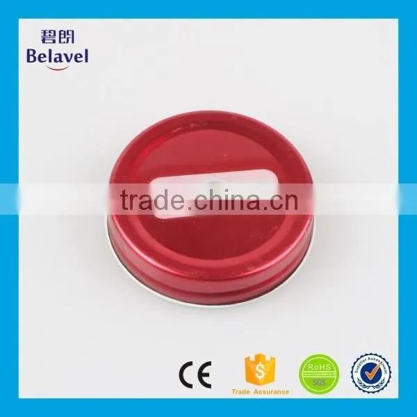 Hot sale gold tinplate metal screw lid for mason jars