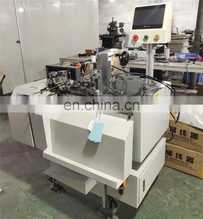 UT150 Automatic Perfume bottle Hang tag Tyer Tying Machine, hand card string loop binding machine