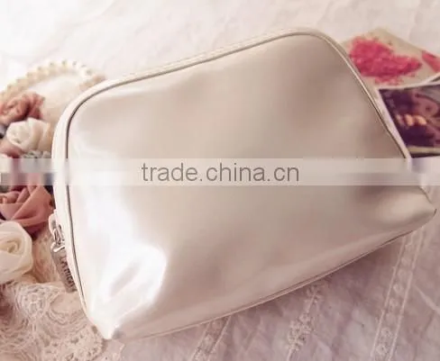 pure fashion personal leather cosmetic pouch bag