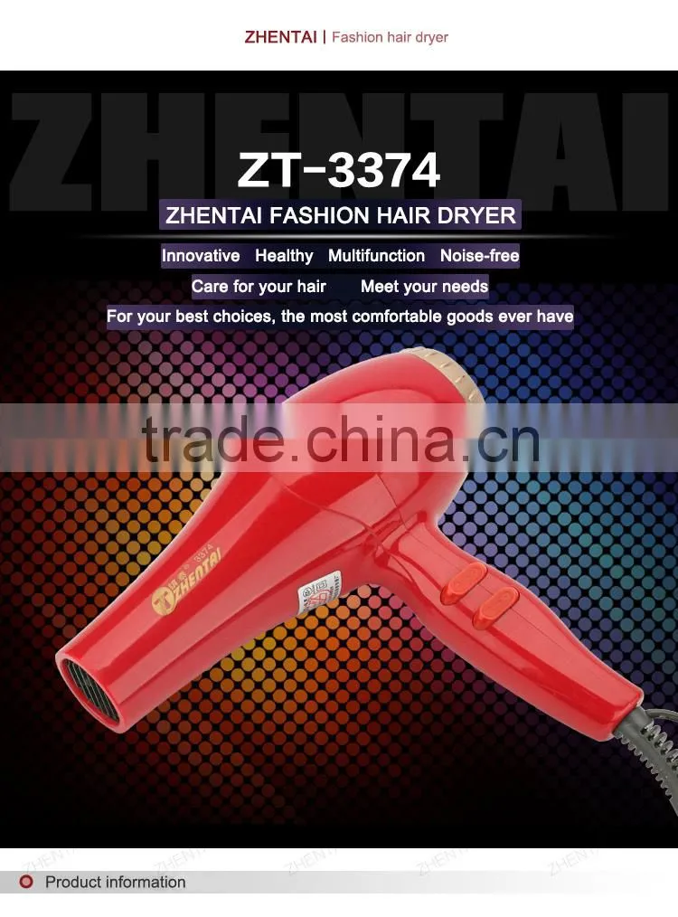 New Style Red Color Stong Wind Hair Dryer Wholesale Hair Driers