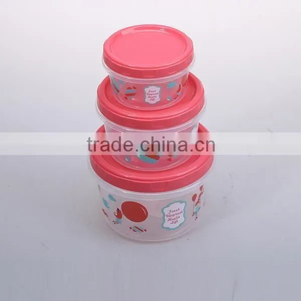 250+500+1000ML plastic pp lunch box vegetable and fruit fresh keeping box