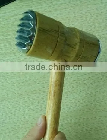 Eco-friendly meat tenderizer and wooden meat hammer