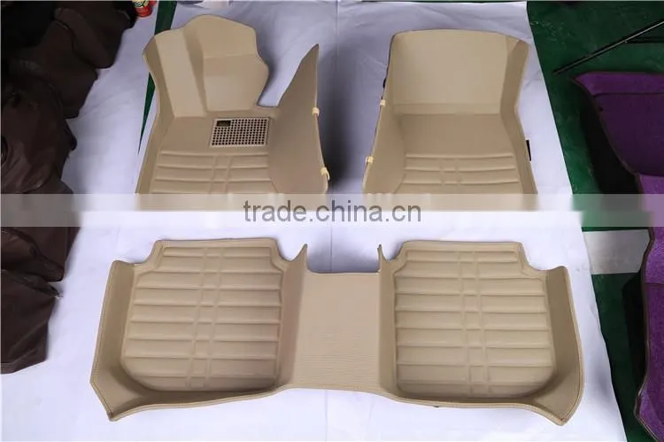 fitted car mats, waterproof floor mats, all weather floor mats beige color