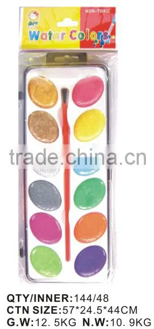 TARGET audited supplier,damp-dry metallic watercolor set