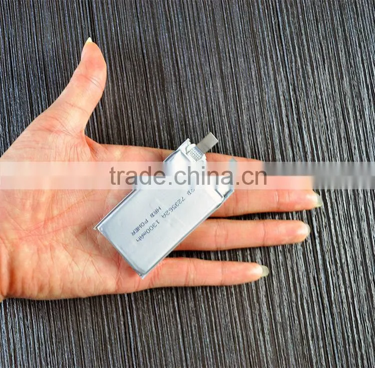 HRB approved Rechargeable li-po battery 3.7v 1300mah