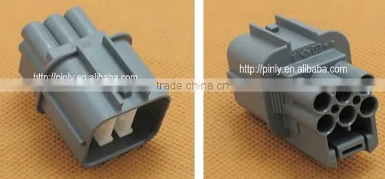 waterproof male 6 Pin car connector