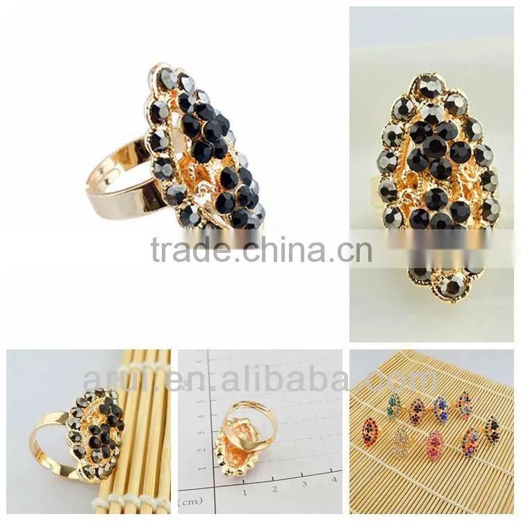 custom jewelry fashion rhinestone rings wholesale in china
