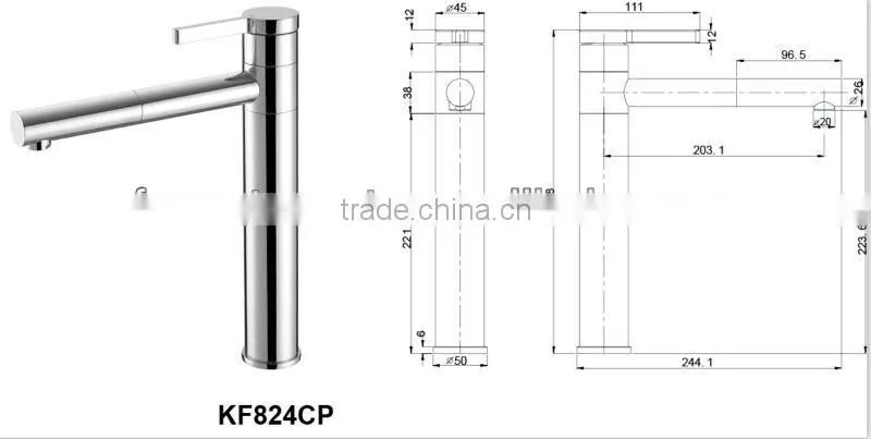 2014New design brass kitchen faucet