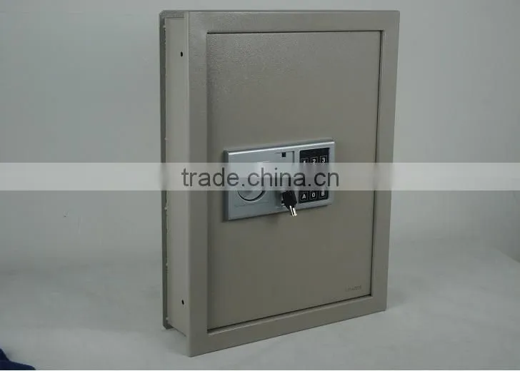 Factory directly supply hidden wall keypad safe box with 2 shelves inside