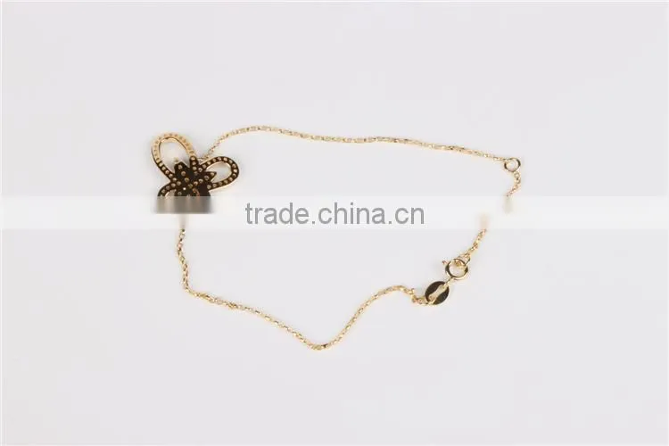 New design butterfly bracelet gril's silver sterling bracelet fashion jewelry